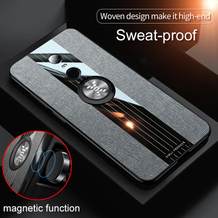 XINLI Stitching Cloth Textue Shockproof TPU Protective Case with Ring Holder, For Xiaomi Redmi 5 Plus, For Xiaomi Redmi Note 8, For Xiaomi Mi 8, For Xiaomi Mi 9, For Xiaomi Mi Max 2