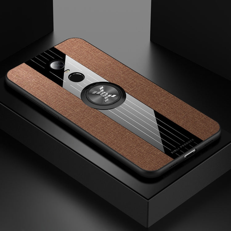 XINLI Stitching Cloth Textue Shockproof TPU Protective Case with Ring Holder, For Xiaomi Redmi 5 Plus, For Xiaomi Redmi Note 8, For Xiaomi Mi 8, For Xiaomi Mi 9, For Xiaomi Mi Max 2