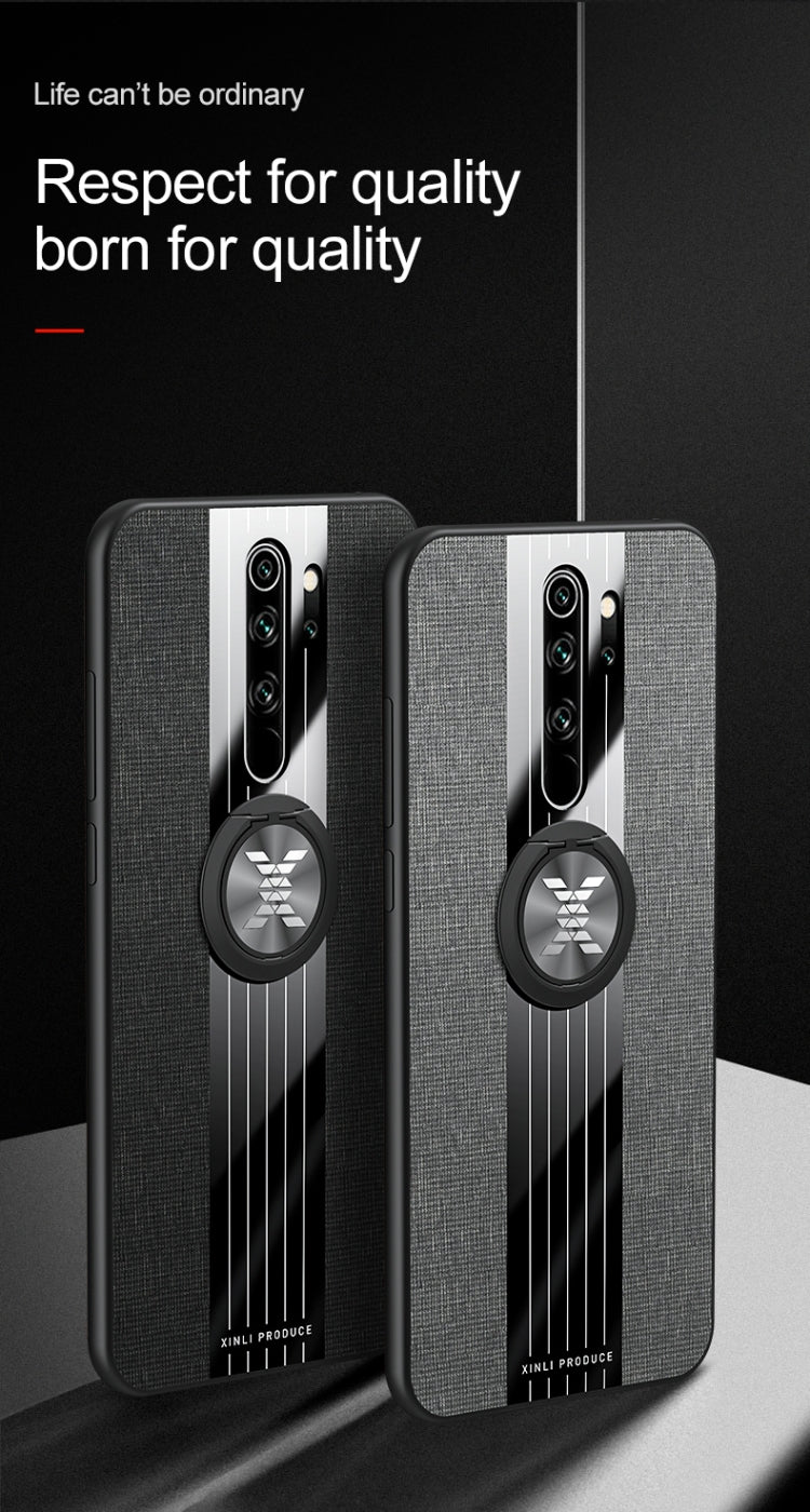 XINLI Stitching Cloth Textue Shockproof TPU Protective Case with Ring Holder, For Xiaomi Redmi Note 8, For Xiaomi Mi 8, For Xiaomi Mi 9, For Xiaomi Mi Max 2, For Xiaomi Mi Max 3