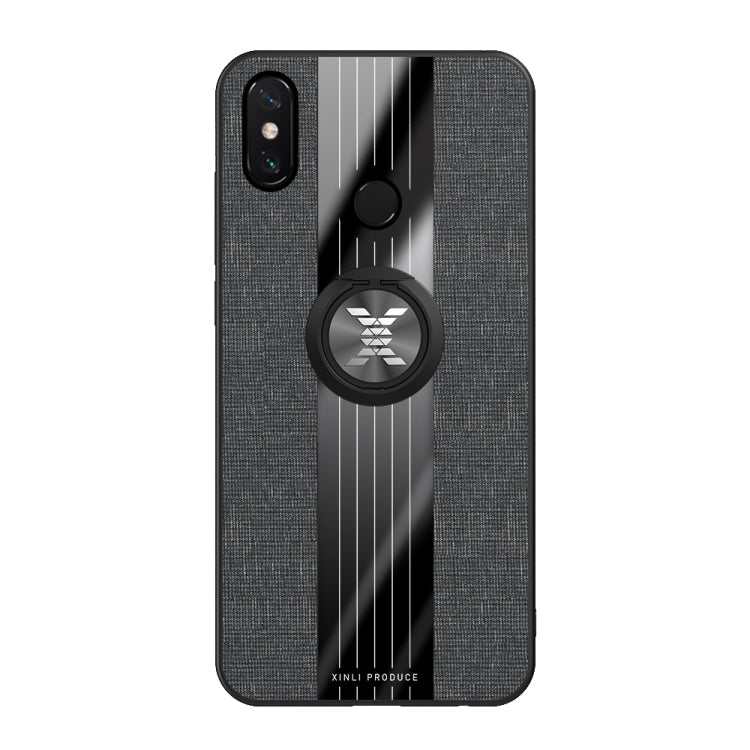 Coque de protection antichoc en TPU avec anneau de maintien, pour Xiaomi Mi 9 SE, Mi CC9, Mi CC9e et Mi 8 Lite, en tissu texturé XINLI