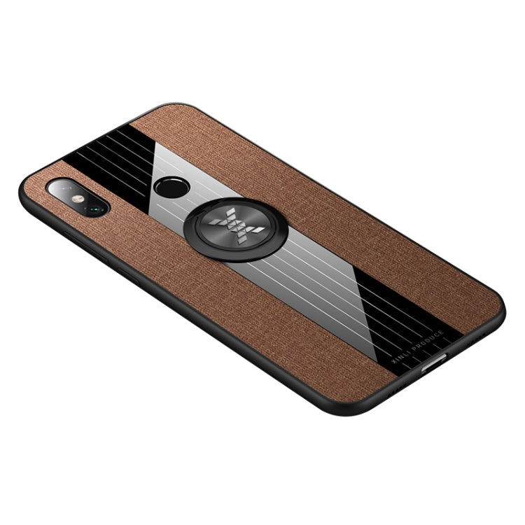 Coque de protection antichoc en TPU avec anneau de maintien, pour Xiaomi Mi 9 SE, Mi CC9, Mi CC9e et Mi 8 Lite, en tissu texturé XINLI
