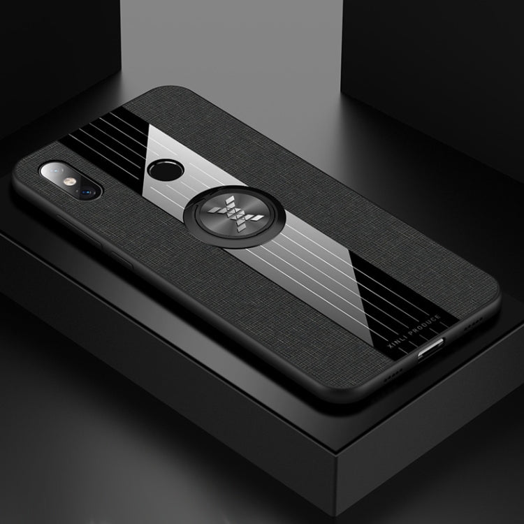 Coque de protection antichoc en TPU avec anneau de maintien, pour Xiaomi Mi 9 SE, Mi CC9, Mi CC9e et Mi 8 Lite, en tissu texturé XINLI