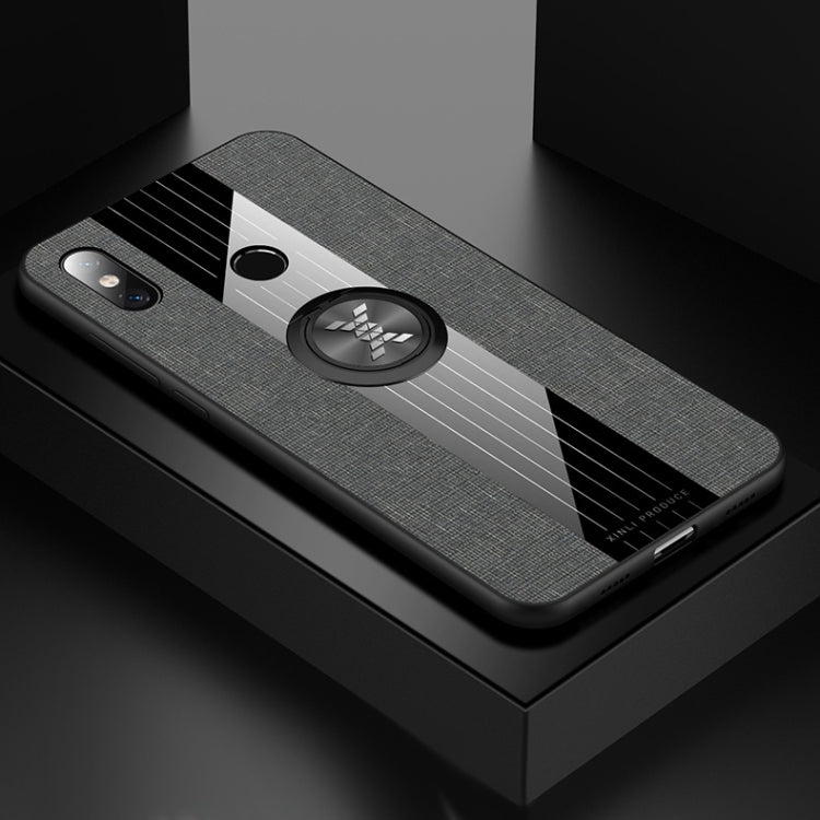 Coque de protection antichoc en TPU avec anneau de maintien, pour Xiaomi Mi 9 SE, Mi CC9, Mi CC9e et Mi 8 Lite, en tissu texturé XINLI