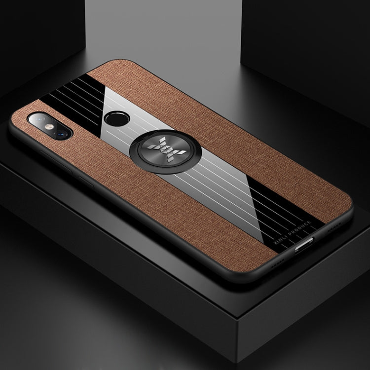 Coque de protection antichoc en TPU avec anneau de maintien, pour Xiaomi Mi 9 SE, Mi CC9, Mi CC9e et Mi 8 Lite, en tissu texturé XINLI