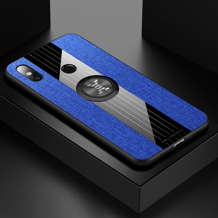 Coque de protection antichoc en TPU avec anneau de maintien, pour Xiaomi Mi 9 SE, Mi CC9, Mi CC9e et Mi 8 Lite, en tissu texturé XINLI