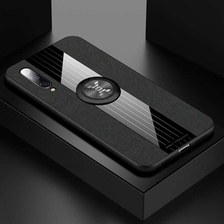 Coque de protection antichoc en TPU avec anneau de maintien, pour Xiaomi Mi 9 SE, Mi CC9, Mi CC9e et Mi 8 Lite, en tissu texturé XINLI