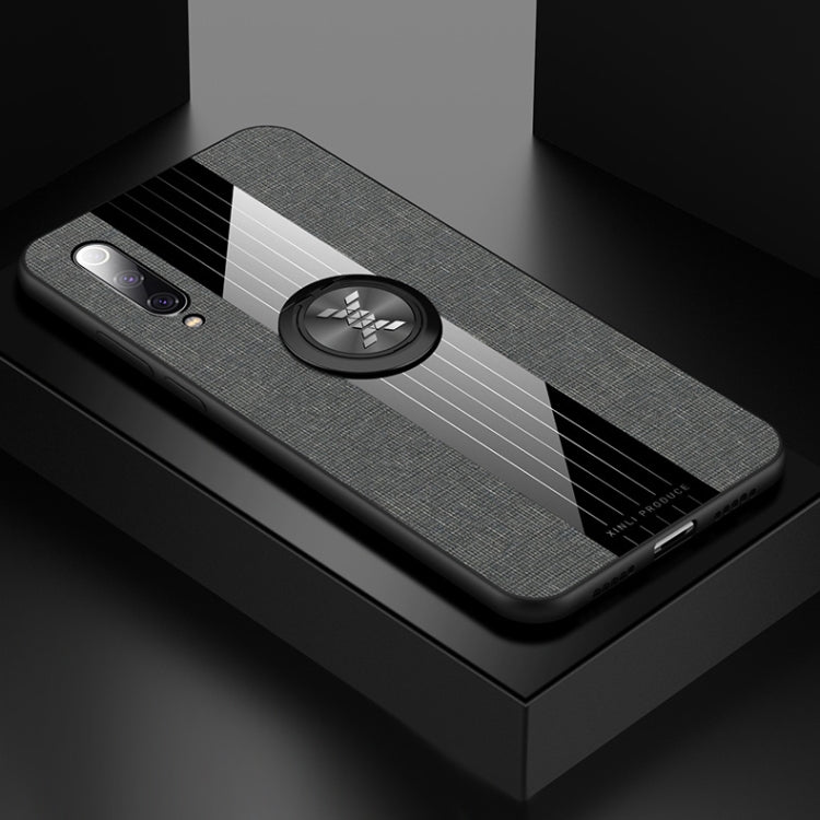 Coque de protection antichoc en TPU avec anneau de maintien, pour Xiaomi Mi 9 SE, Mi CC9, Mi CC9e et Mi 8 Lite, en tissu texturé XINLI
