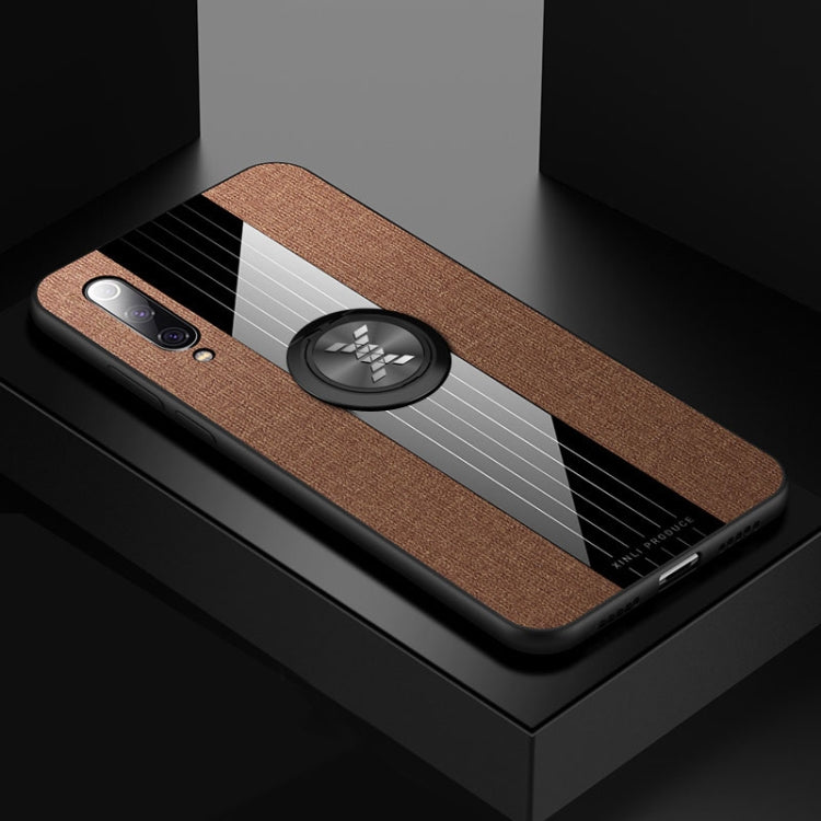 Coque de protection antichoc en TPU avec anneau de maintien, pour Xiaomi Mi 9 SE, Mi CC9, Mi CC9e et Mi 8 Lite, en tissu texturé XINLI