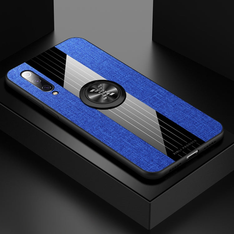 Coque de protection antichoc en TPU avec anneau de maintien, pour Xiaomi Mi 9 SE, Mi CC9, Mi CC9e et Mi 8 Lite, en tissu texturé XINLI