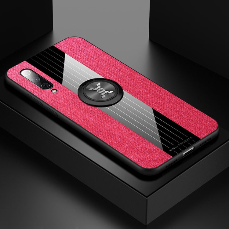 Coque de protection antichoc en TPU avec anneau de maintien, pour Xiaomi Mi 9 SE, Mi CC9, Mi CC9e et Mi 8 Lite, en tissu texturé XINLI