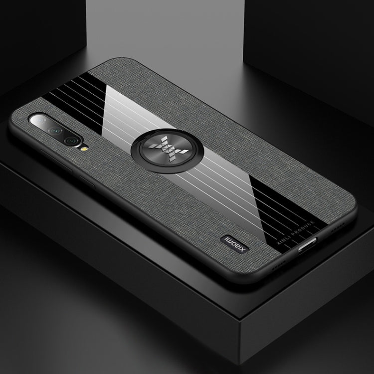 Coque de protection antichoc en TPU avec anneau de maintien, pour Xiaomi Mi 9 SE, Mi CC9, Mi CC9e et Mi 8 Lite, en tissu texturé XINLI
