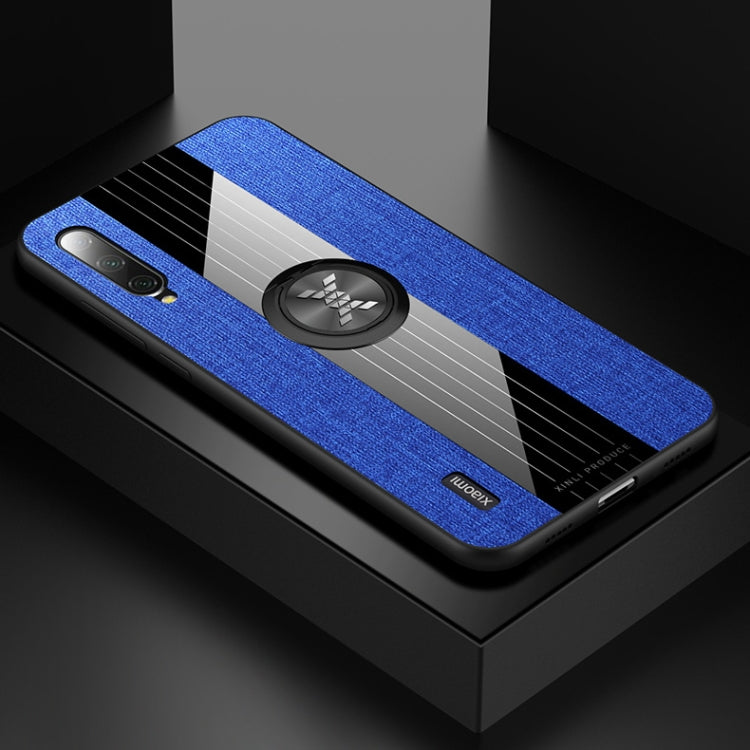 Coque de protection antichoc en TPU avec anneau de maintien, pour Xiaomi Mi 9 SE, Mi CC9, Mi CC9e et Mi 8 Lite, en tissu texturé XINLI