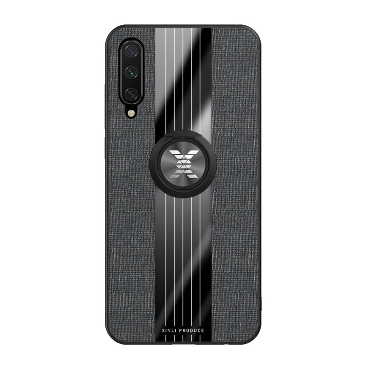 XINLI Stitching Cloth Textue Shockproof TPU Protective Case with Ring Holder, For Xiaomi Mi CC9e, For Xiaomi Mi 8 Lite