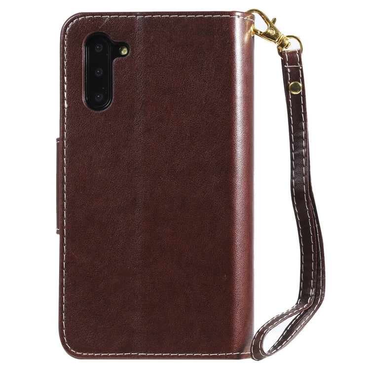 Woman and Cat Embossed Horizontal Flip Leather Case, with Wallet & Holder & Card Slots & Photo Frame & Mirror & Lanyard, For Galaxy Note 10