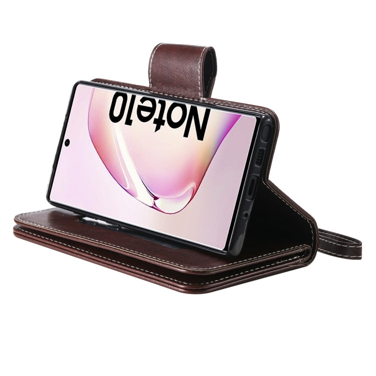 Woman and Cat Embossed Horizontal Flip Leather Case, with Wallet & Holder & Card Slots & Photo Frame & Mirror & Lanyard, For Galaxy Note 10