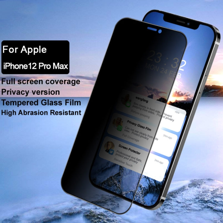 IMAK HD Anti-spy Tempered Glass Protective Film, For iPhone 12 Pro Max