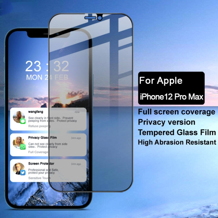 IMAK HD Anti-spy Tempered Glass Protective Film, For iPhone 12 Pro Max