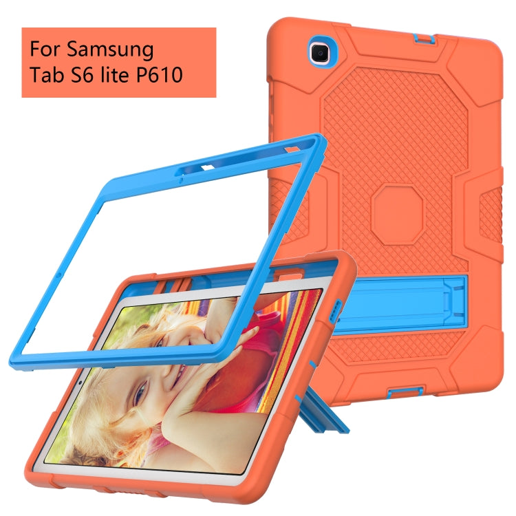 Coque de protection antichoc en silicone et PC avec support, motif robot contrasté, pour Samsung Galaxy Tab S6 Lite P610, iPad 9.7 (2018/2017), iPad Air 2022/2020 10.9 pouces, iPad mini 5/4