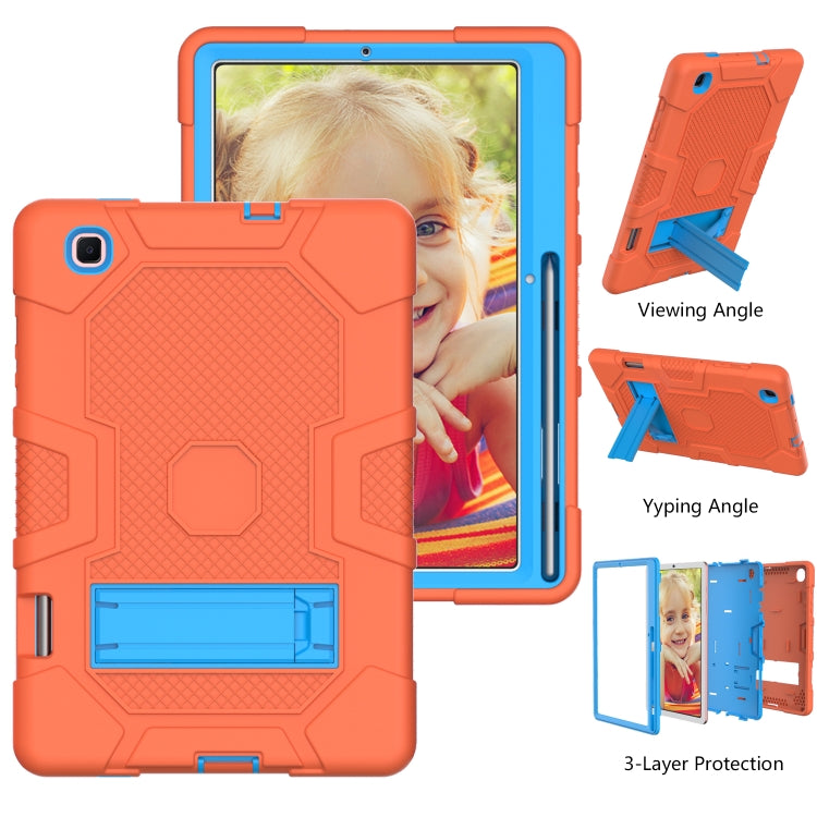 Coque de protection antichoc en silicone et PC avec support, motif robot contrasté, pour Samsung Galaxy Tab S6 Lite P610, iPad 9.7 (2018/2017), iPad Air 2022/2020 10.9 pouces, iPad mini 5/4