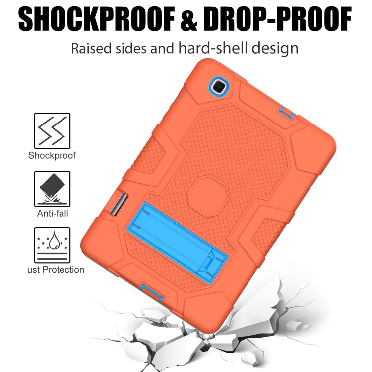 Contrast Color Robot Shockproof Silicone + PC Protective Case with Holder, For Samsung Galaxy Tab S6 Lite P610, For iPad 9.7 (2018 / 2017), For iPad Air 2022 / 2020 10.9 inch