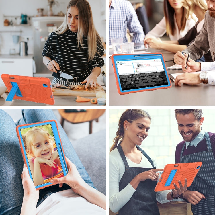 Coque de protection antichoc en silicone et PC avec support, motif robot contrasté, pour Samsung Galaxy Tab S6 Lite P610, iPad 9.7 (2018/2017), iPad Air 2022/2020 10.9 pouces, iPad mini 5/4