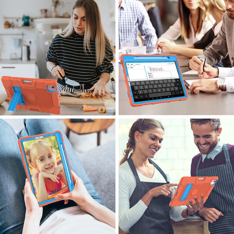 Contrast Color Robot Shockproof Silicone + PC Protective Case with Holder, Series 2