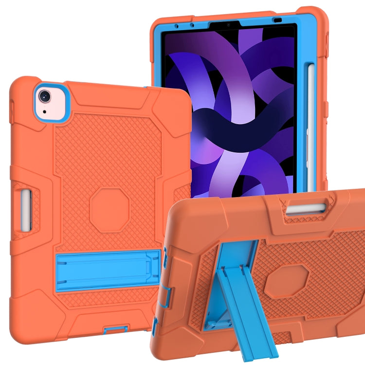 Contrast Color Robot Shockproof Silicone + PC Protective Case with Holder, For Samsung Galaxy Tab S6 Lite P610, For iPad 9.7 (2018 / 2017), For iPad Air 2022 / 2020 10.9 inch