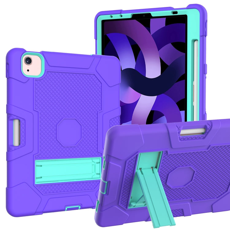 Coque de protection antichoc en silicone et PC avec support, motif robot contrasté, pour Samsung Galaxy Tab S6 Lite P610, iPad 9.7 (2018/2017), iPad Air 2022/2020 10.9 pouces, iPad mini 5/4