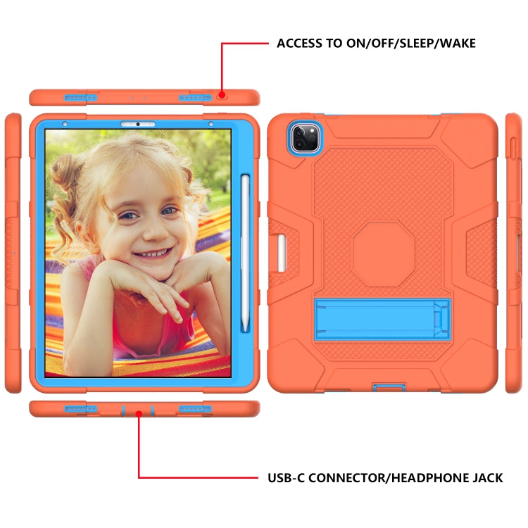 Coque de protection antichoc en silicone et PC avec support pour iPad Pro 12,9 pouces (2020)