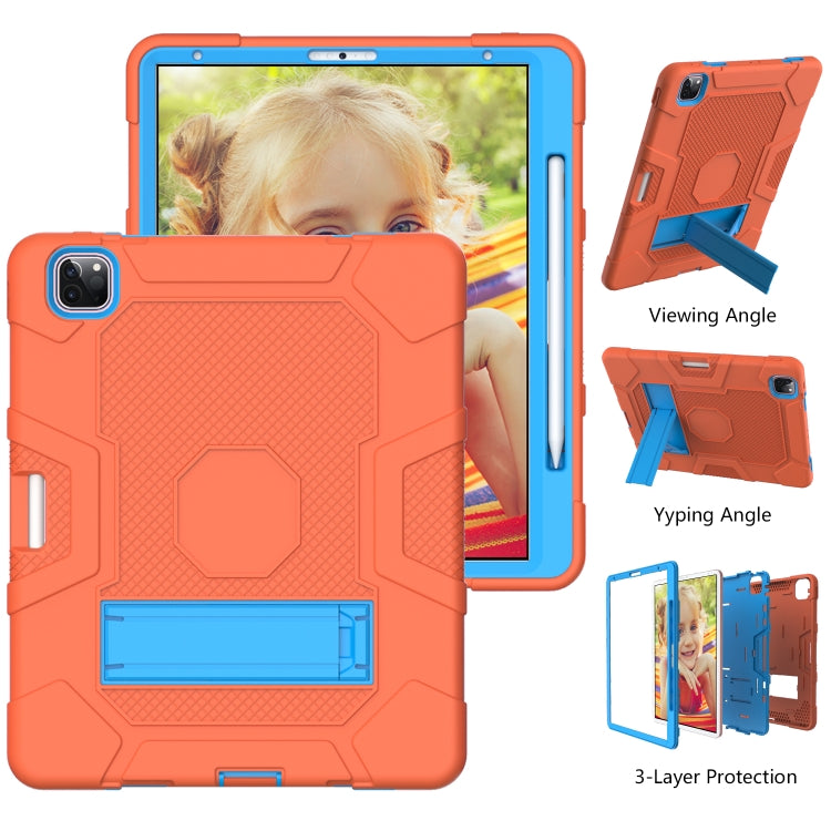 Coque de protection antichoc en silicone et PC avec support pour iPad Pro 12,9 pouces (2020)