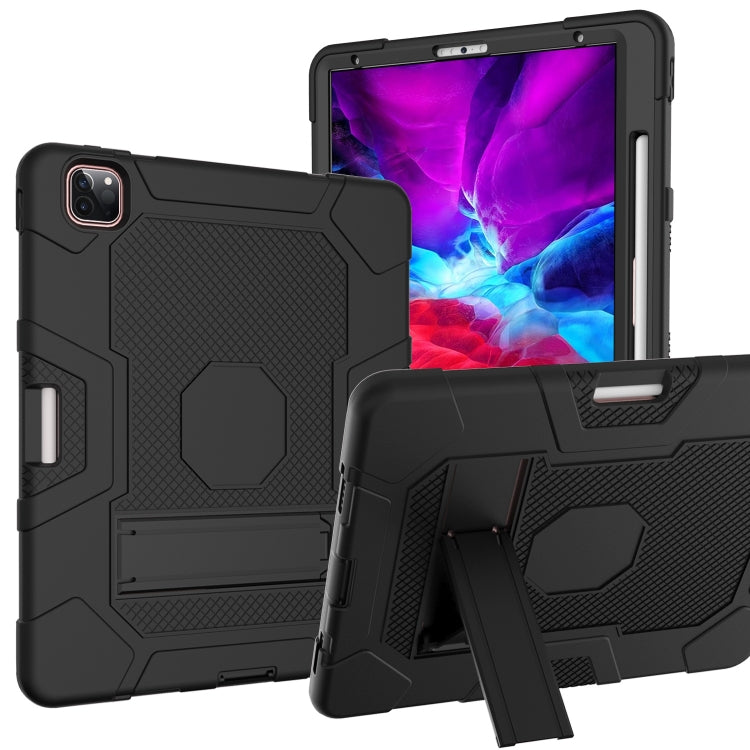 Coque de protection antichoc en silicone et PC avec support pour iPad Pro 12,9 pouces (2020)