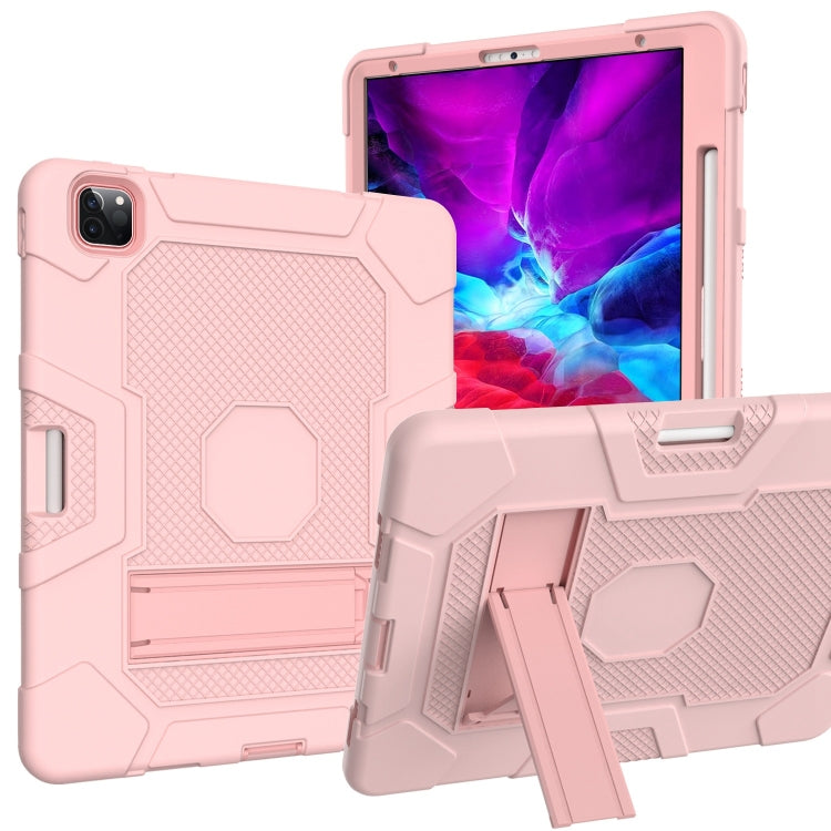 Coque de protection antichoc en silicone et PC avec support pour iPad Pro 12,9 pouces (2020)