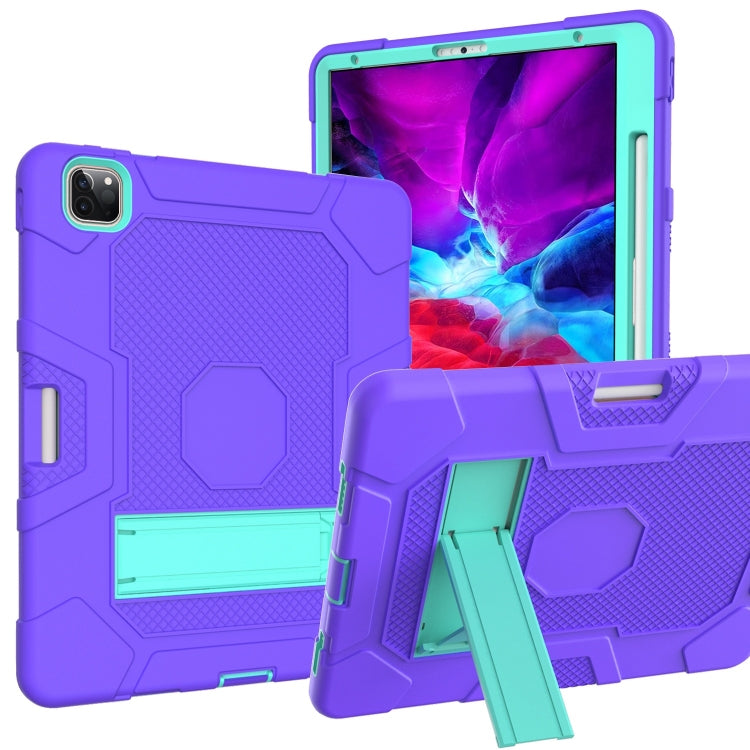 Coque de protection antichoc en silicone et PC avec support pour iPad Pro 12,9 pouces (2020)