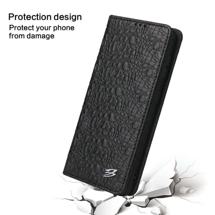 Fierre Shann Crocodile Texture Magnetic Horizontal Flip Genuine Leather Case with Holder & Card Slot, For Samsung Galaxy S21 5G, For Samsung Galaxy S21+ 5G, For Samsung Galaxy S21 Ultra 5G