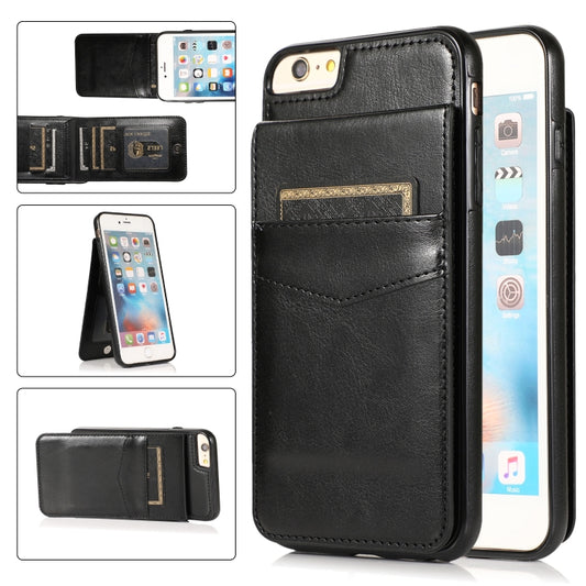 Rugged PC TPU iPhone case with card slot holder in solid color design
