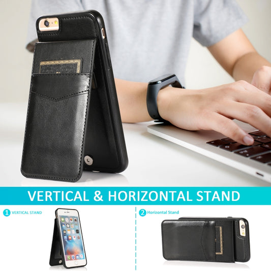 iPhone 8 Plus/7 Plus shockproof case in solid colors with card holder