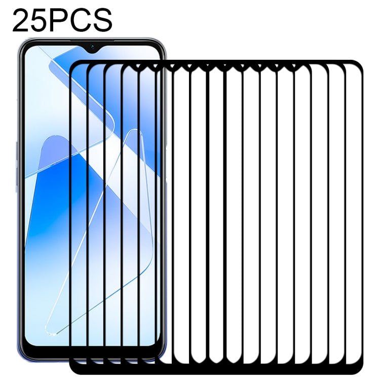 25 PCS Full Glue Full Screen Tempered Glass Film