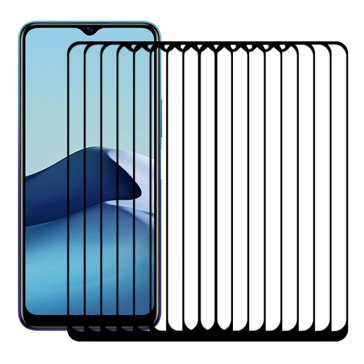 25 PCS Full Glue Full Screen Tempered Glass Film