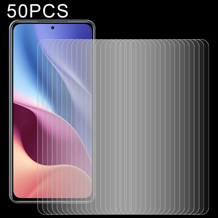 50 PCS 0.26mm 9H Surface Hardness 2.5D Explosion-proof Tempered Glass Non-full Screen Film, For Samsung Galaxy A02 (50 PCS), For Xiaomi Redmi K40 Pro (50 PCS), For OPPO A55 5G (50 PCS)
