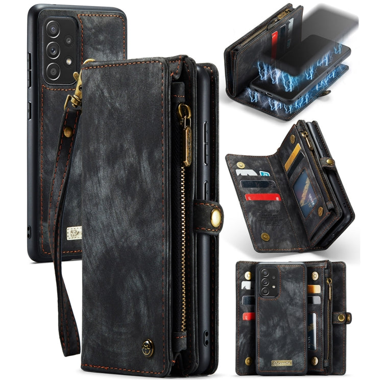 CaseMe Detachable Multifunctional Horizontal Flip Leather Case, with Card Slot & Holder & Zipper Wallet & Photo Frame