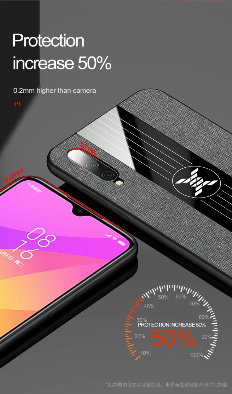 XINLI Stitching Cloth Textue Shockproof TPU Protective Case, For Xiaomi Mi CC9, For Xiaomi Mi CC9e, For Xiaomi Mi 8 Lite, For Xiaomi Mi Max 2, For Xiaomi Mi Max 3