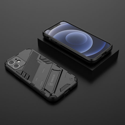 Dual-layer PC and TPU armor case iPhone 12 mini front and back view