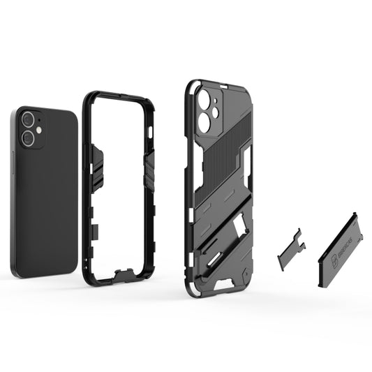 Punk Armor shockproof case iPhone 12 mini side profile showing slim design