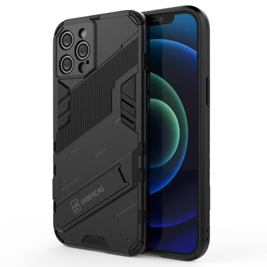 Punk Armor 2-in-1 shockproof case for iPhone 12 Pro Max with invisible holder protection