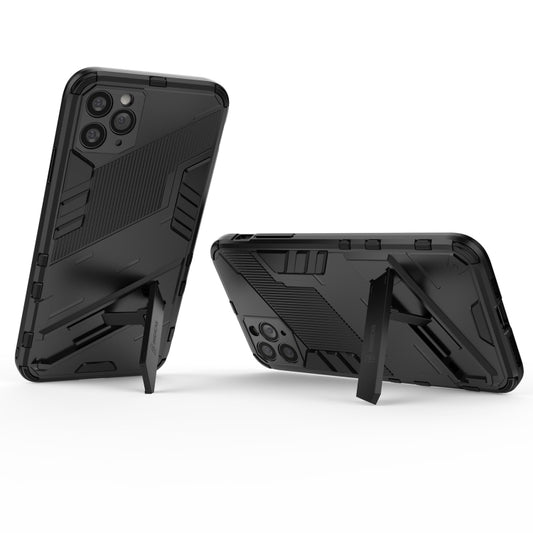 Transparent hybrid protective case with built-in kickstand for iPhone X XS