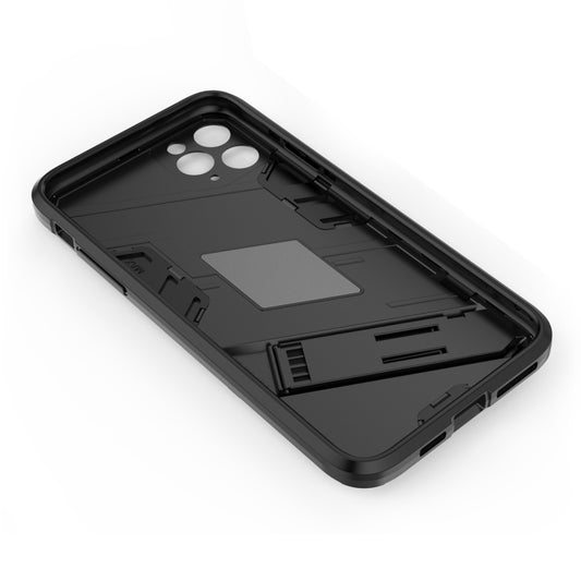 Rugged smartphone defender combining rigid polycarbonate with flexible TPU bumper