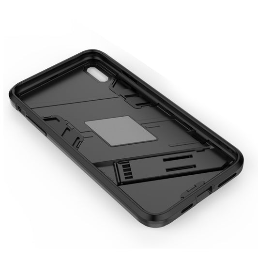Punk Armor case installed on iPhone XS Max displaying slim profile and precise cutouts