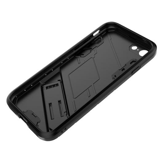 Clear transparent back panel Punk Armor case reveals phone color