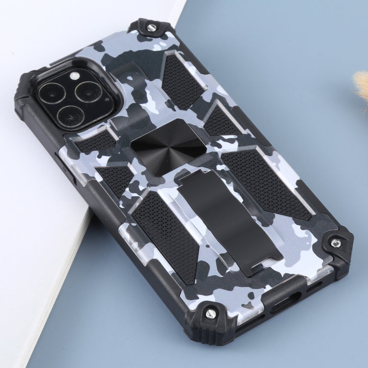 Camouflage Armor Shockproof TPU + PC Magnetic Protective Case with Holder, For iPhone 11 Pro, For iPhone 11 Pro Max, For iPhone 11