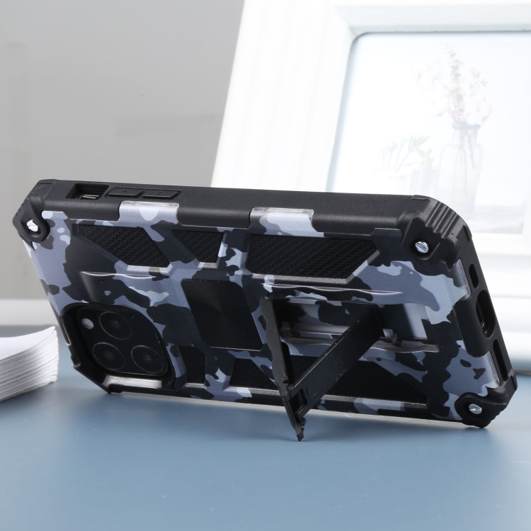 Camouflage Armor Shockproof TPU + PC Magnetic Protective Case with Holder, For iPhone 11 Pro, For iPhone 11 Pro Max, For iPhone 11